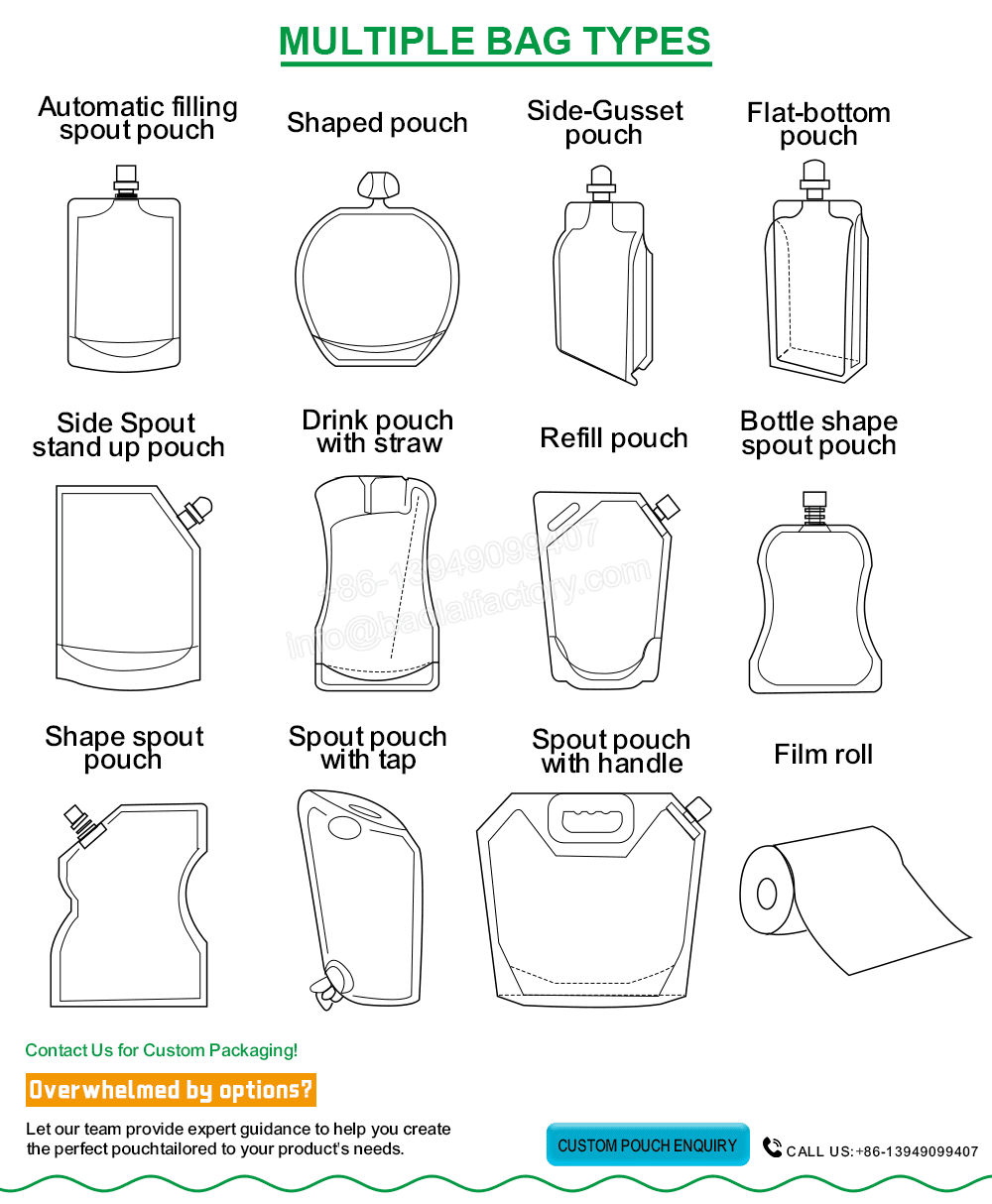 Spout pouch solution